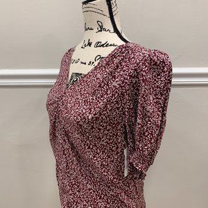 Floral short sleeved blouse